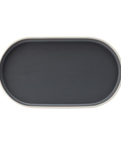 Utopia Forma Platters Charcoal 310x175mm 6 Pack (HX347)