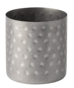 Utopia Vintage Steel Hammered Chip Cups 85mm 12 Pack (HX601)