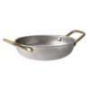 Utopia Vintage Brass Handled Dishes 150mm 6 Pack (HX603)