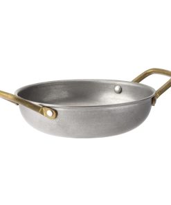 Utopia Vintage Brass Handled Dishes 150mm 6 Pack (HX603)
