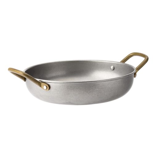Utopia Vintage Brass Handled Dishes 195mm 6 Pack (HX604)