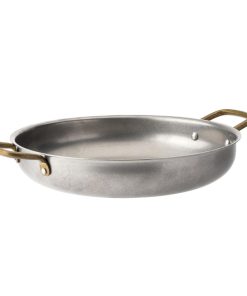Utopia Vintage Brass Handled Dishes 230mm 6 Pack (HX605)