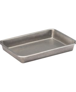 Utopia Vintage Steel Trays 230x165mm 6 Pack (HX606)