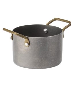 Utopia Vintage Steel Mini Casserole Dishes 3-5 90mm 6 Pack (HX609)