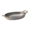 Utopia Vintage Steel Oval Dishes 245 x 175mm 6 Pack (HX613)