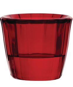Utopia Ribbed Red Nightlight Holders 12 Pack (HX649)