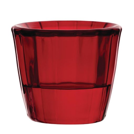 Utopia Ribbed Red Nightlight Holders 12 Pack (HX649)