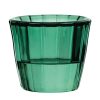 Utopia Ribbed Green Nightlight Holders 12 Pack (HX650)