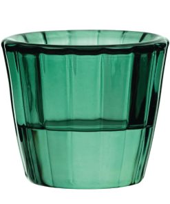 Utopia Ribbed Green Nightlight Holders 12 Pack (HX650)