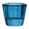 Utopia Ribbed Blue Nightlight Holders 12 Pack (HX651)