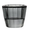 Utopia Ribbed Grey Nightlight Holders 12 Pack (HX652)