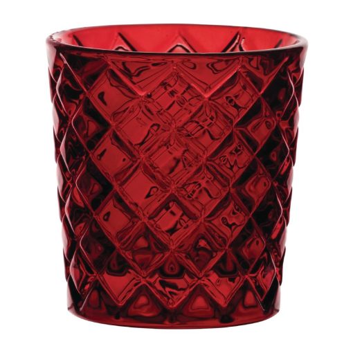 Utopia Criss Cross Red Nightlight Holders 12 Pack (HX655)