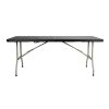 Bolero Rectangular Centre Folding Table 6ft Black (HZ169)
