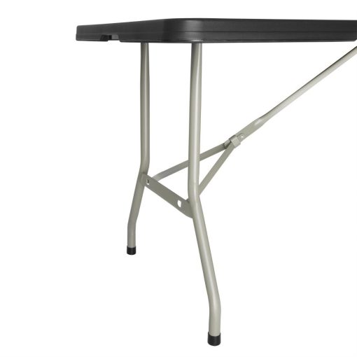 Bolero Rectangular Centre Folding Table 6ft Black (HZ169)