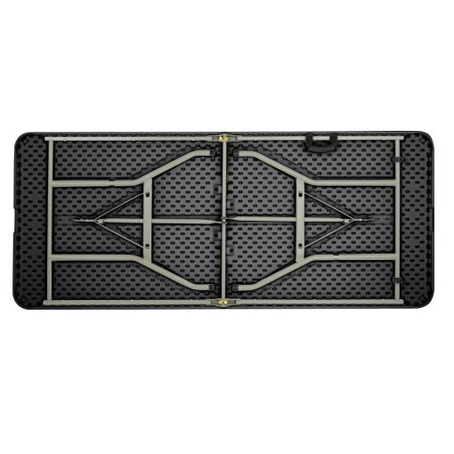 Bolero Rectangular Centre Folding Table 6ft Black (HZ169)