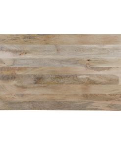 Bolero Bistro Dining Table Mango Wood Top Black Frame 1450mm (HZ808)