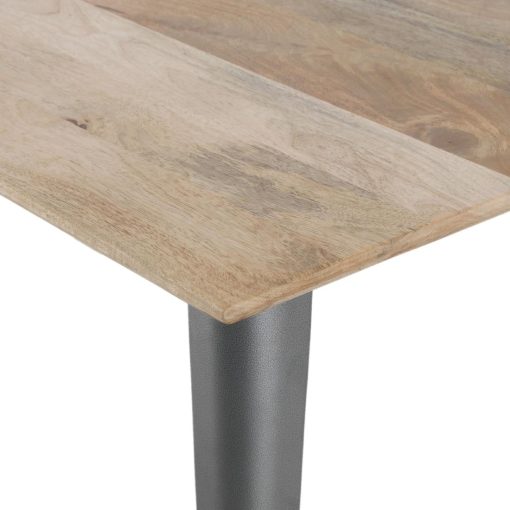 Bolero Bistro Dining Table Mango Wood Top Gunmetal Frame 1450mm (HZ809)