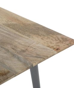 Bolero Bistro Dining Table Mango Wood Top Gunmetal Frame 1450mm (HZ809)