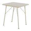 Bolero Amalfi Square Slatted Steel Folding Table Taupe 700mm (HZ821)