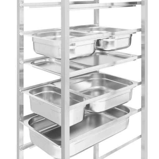 Nisbets Essentials Gastronorm Racking Trolley 10 Level (JA904)