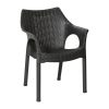 Bolero Elements Polypropylene Armchairs Black 4 Pack (JA910)