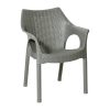Bolero Elements Polypropylene Armchairs Olive Green 4 Pack (JA912)