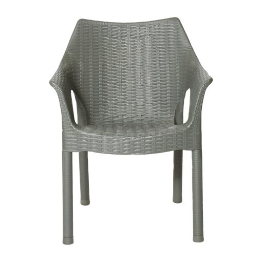 Bolero Elements Polypropylene Armchairs Olive Green 4 Pack (JA912)