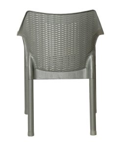 Bolero Elements Polypropylene Armchairs Olive Green 4 Pack (JA912)