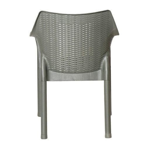 Bolero Elements Polypropylene Armchairs Olive Green 4 Pack (JA912)