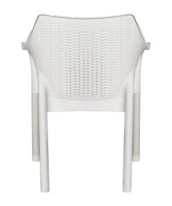 Bolero Elements Polypropylene Armchairs Snow 4 Pack (JA913)