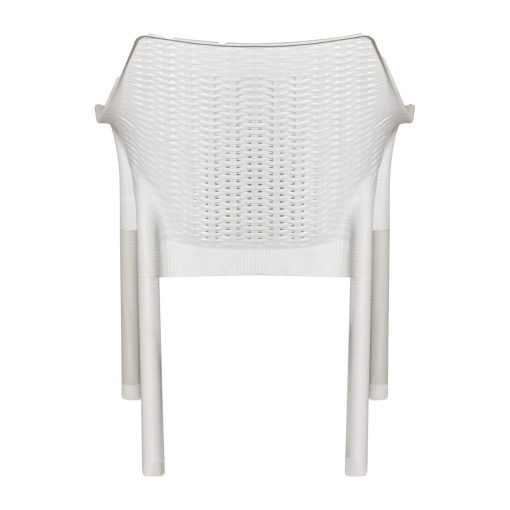 Bolero Elements Polypropylene Armchairs Snow 4 Pack (JA913)