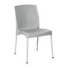 Bolero Elements Polypropylene Plain Side Chairs Grey 4 Pack (JA920)