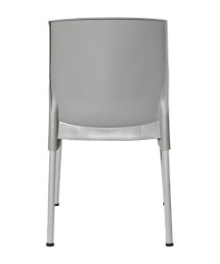 Bolero Elements Polypropylene Plain Side Chairs Grey 4 Pack (JA920)