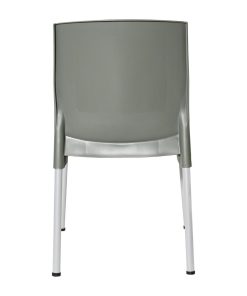 Bolero Elements Polypropylene Plain Side Chairs Olive Green 4 Pack (JA921)