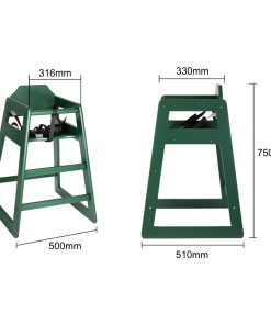 Bolero Wooden Highchair Forest Green (JB368)