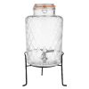 Olympia Geo Glass Clip-Top Drinks Dispenser with Wire Stand 8Ltr (JB379)