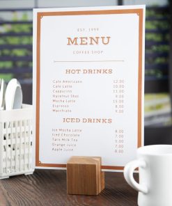 Olympia Wooden Menu Holder and Riser (JB399)
