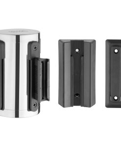 Bolero Wall Mounted Barrier Strap Black 3m (JB680)