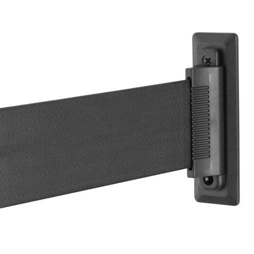 Bolero Wall Mounted Barrier Strap Black 3m (JB680)