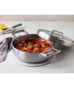 Samuel Groves Urban St-St Tri-Ply Chefs Pan with Domed Lid 26cm (JC878)