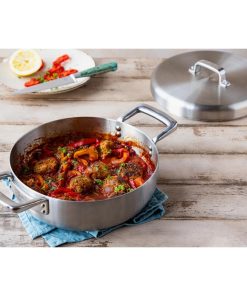Samuel Groves Urban St-St Tri-Ply Chefs Pan with Domed Lid 30cm (JC879)
