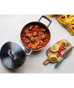 Samuel Groves Urban St-St Tri-Ply Chefs Pan with Domed Lid 30cm (JC879)