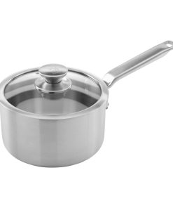 Samuel Groves Stainless Steel Saucepan and Glass Lid 18cm (JC880)