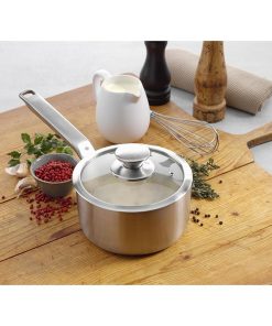 Samuel Groves Stainless Steel Saucepan and Glass Lid 18cm (JC880)