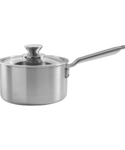 Samuel Groves Stainless Steel Saucepan and Glass Lid 18cm (JC880)