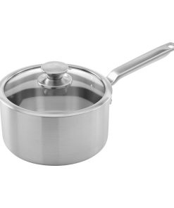 Samuel Groves Stainless Steel Saucepan and Glass Lid 20cm (JC881)