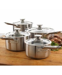 Samuel Groves Stainless Steel Saucepan and Glass Lid 20cm (JC881)