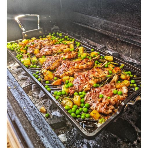 Britannia Cast Iron Double Burner Griddle Pan 45x25cm (JC895)