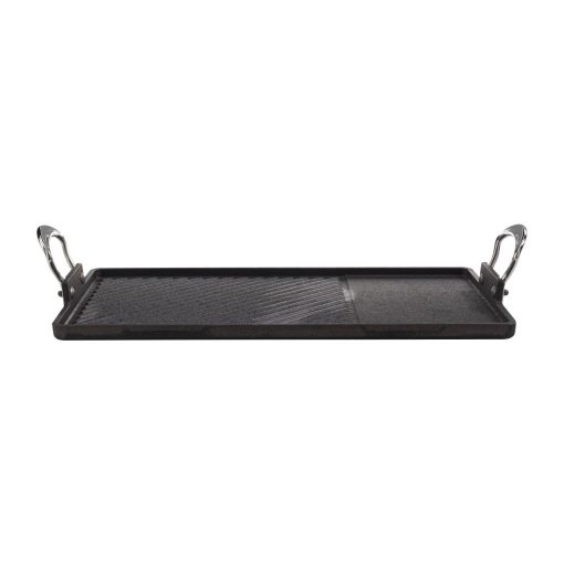Britannia Cast Iron Double Burner Griddle Pan 45x25cm (JC895)