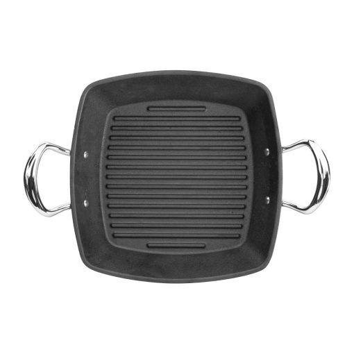 Britannia Cast Iron Double Handle Square Grill Pan 26cm (JC896)